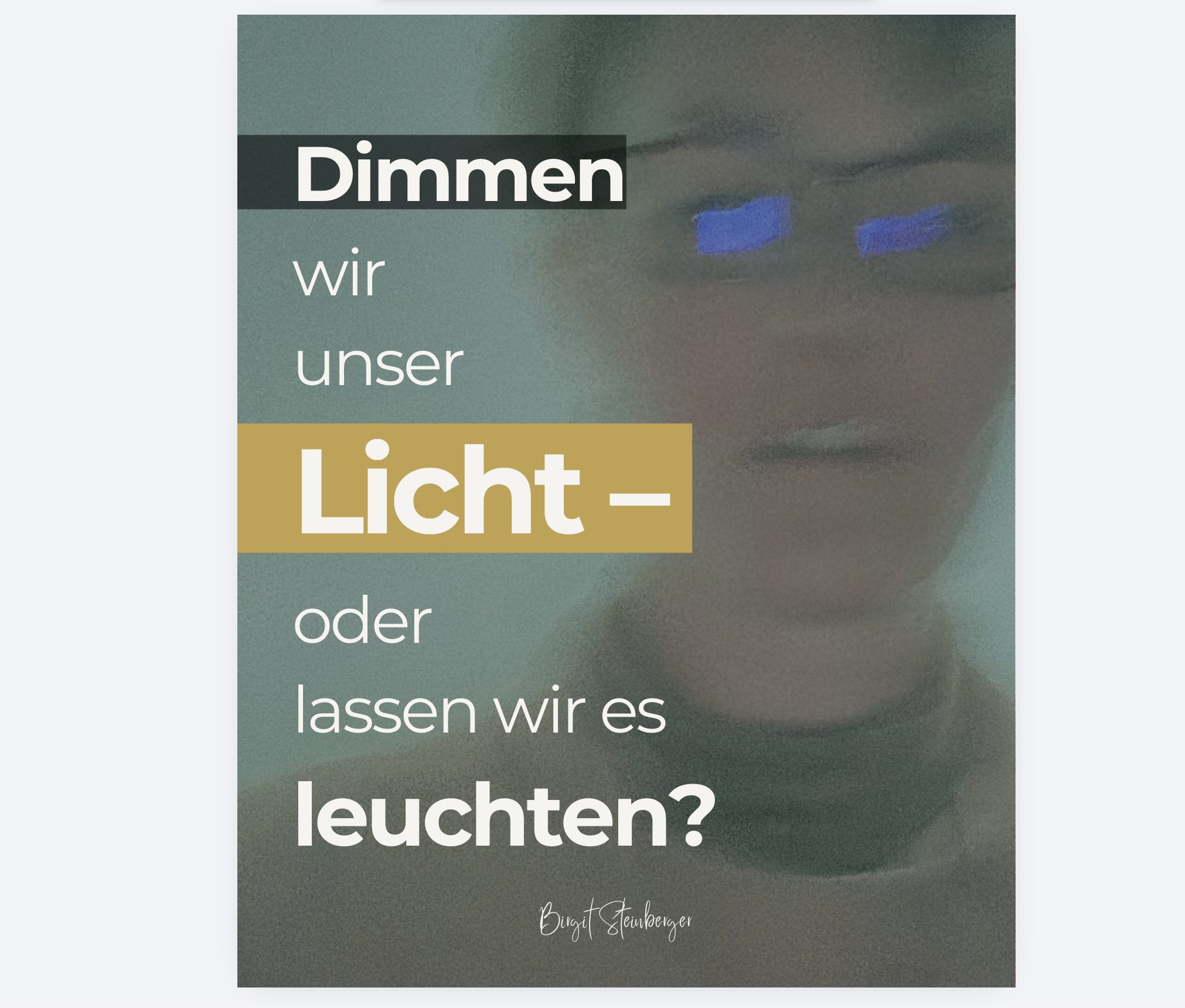 Wenn die Guten schweigen… bleibt der Raum den Lauten