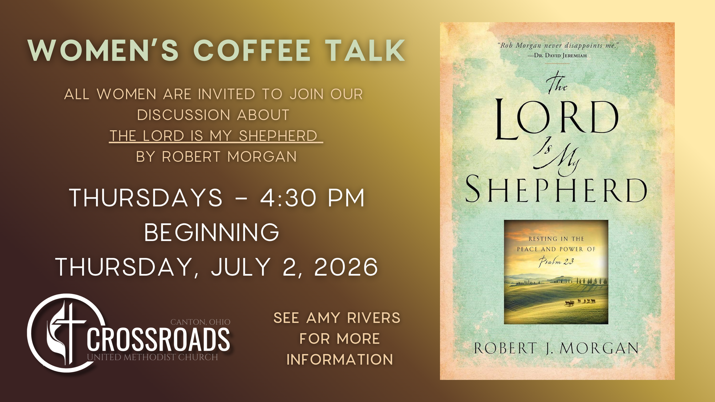 Women's Coffee Talk - The Lord is My Shepherd