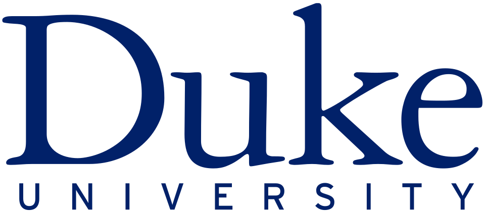 The Duke University logo in signature navy blue, representing the alma mater of Bricks to Stone founder Spencer Li and the origin of our firm’s mentorship philosophy.