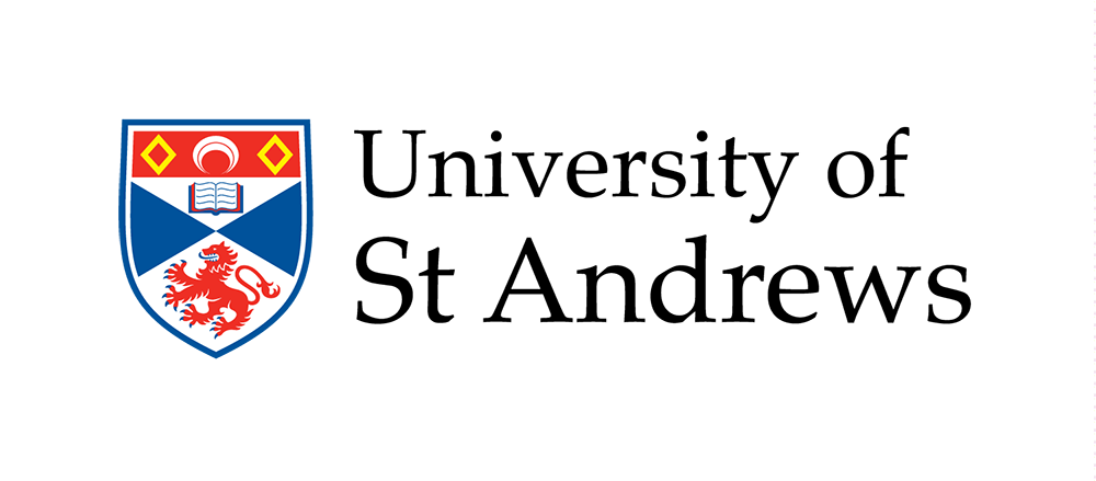 The University of St Andrews crest featuring the saltire and open book, representing over six centuries of academic tradition targeted through the Bricks to Stone global mentorship framework