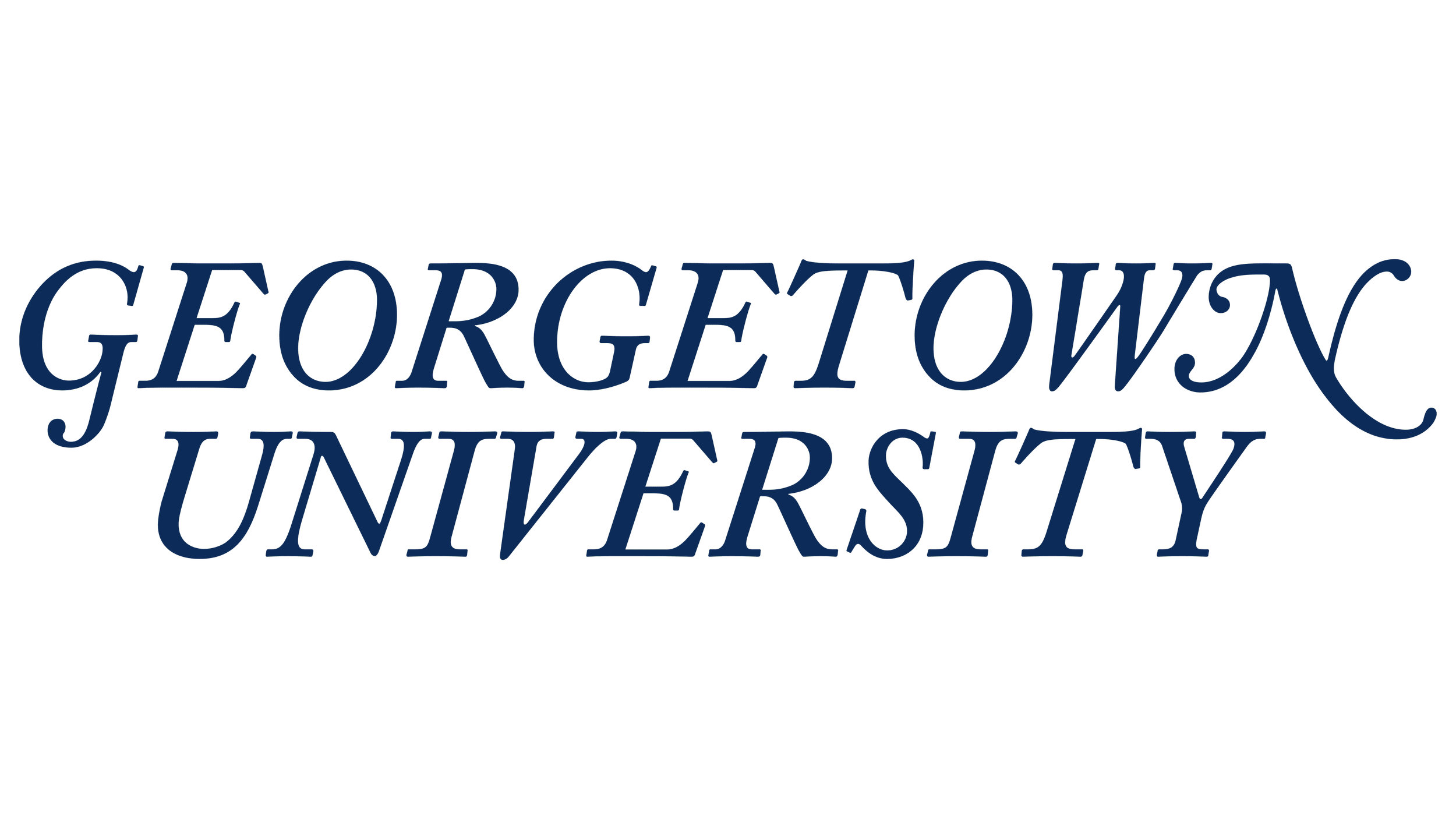 Georgetown University branding in signature dark blue, illustrating the elite academic standards and character-driven application strategies coached by Vancouver-based Bricks to Stone Education.
