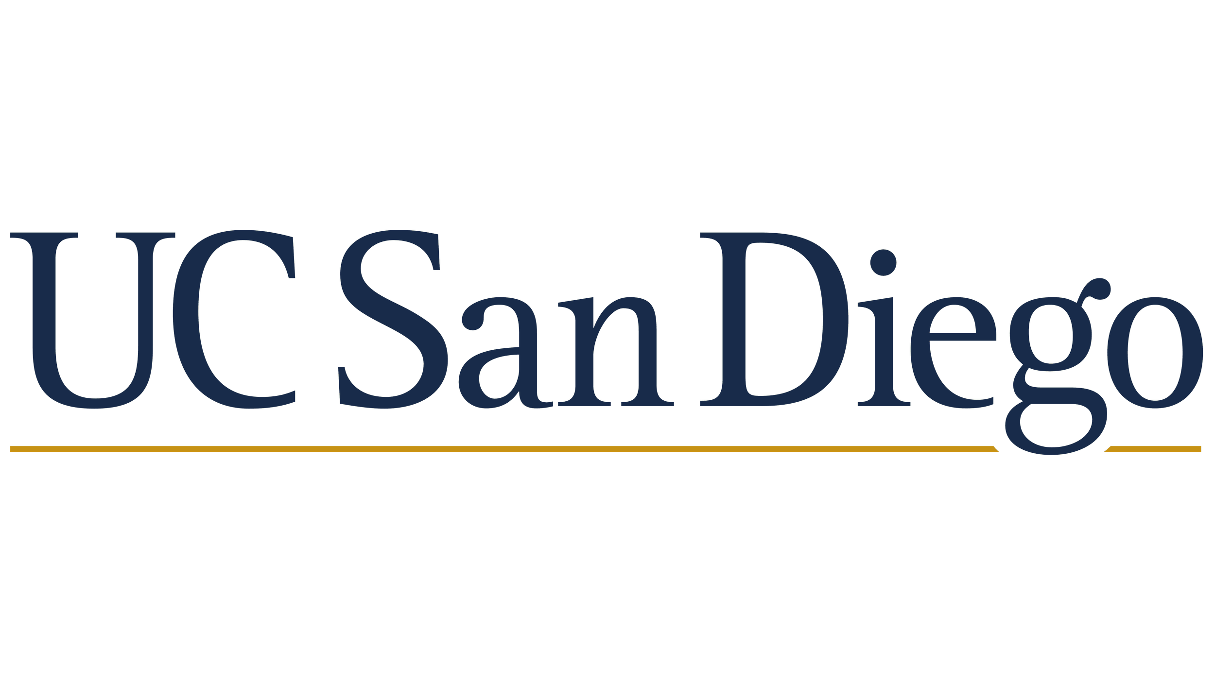 The UC San Diego wordmark in navy and gold, representing a global leader in STEM innovation and the specialized research pathways mentored through the Bricks to Stone framework.