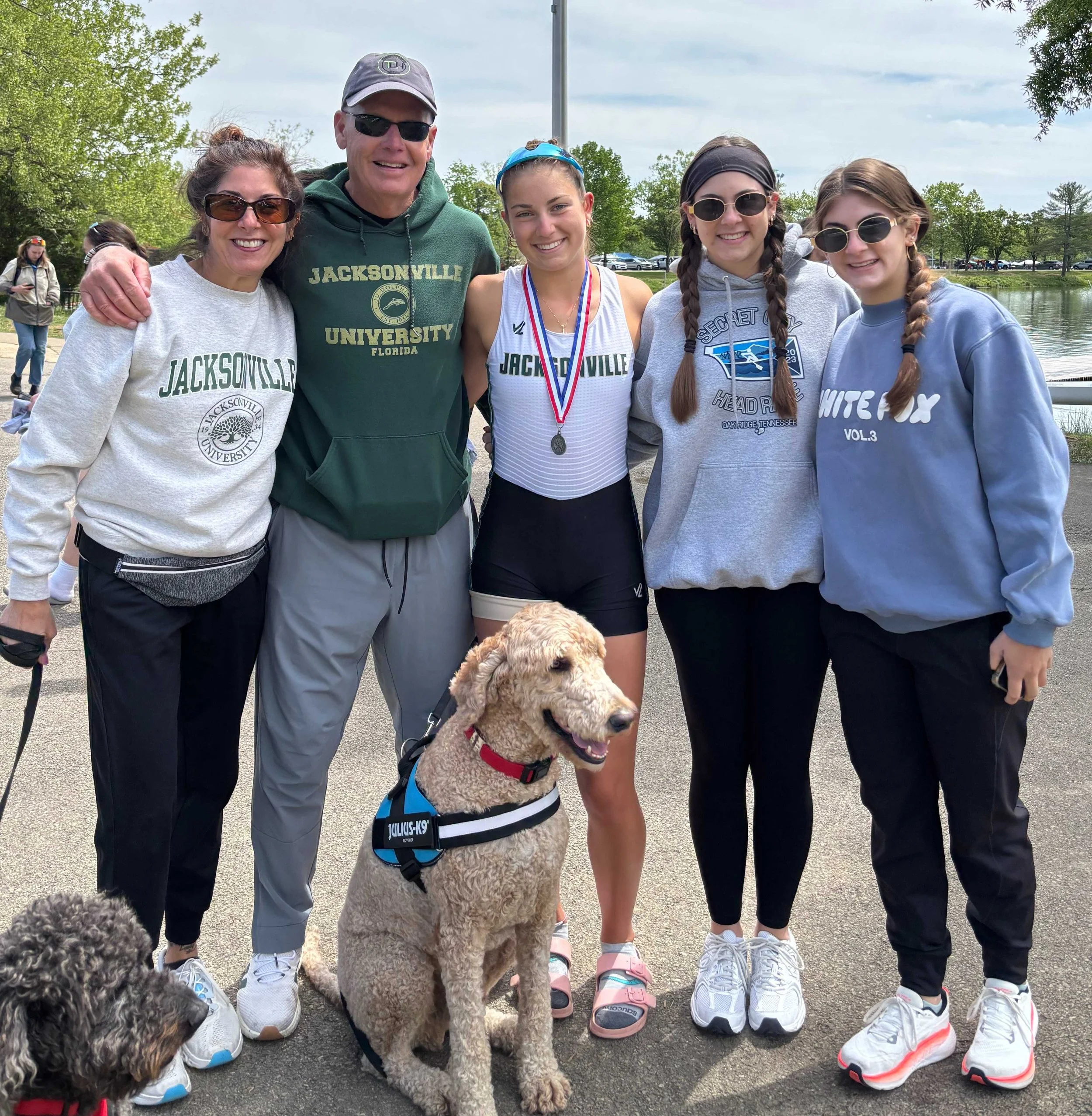 ThermoDynamic Health founder Kevin Corbett and family at a rowing event, Oak Ridge, TN