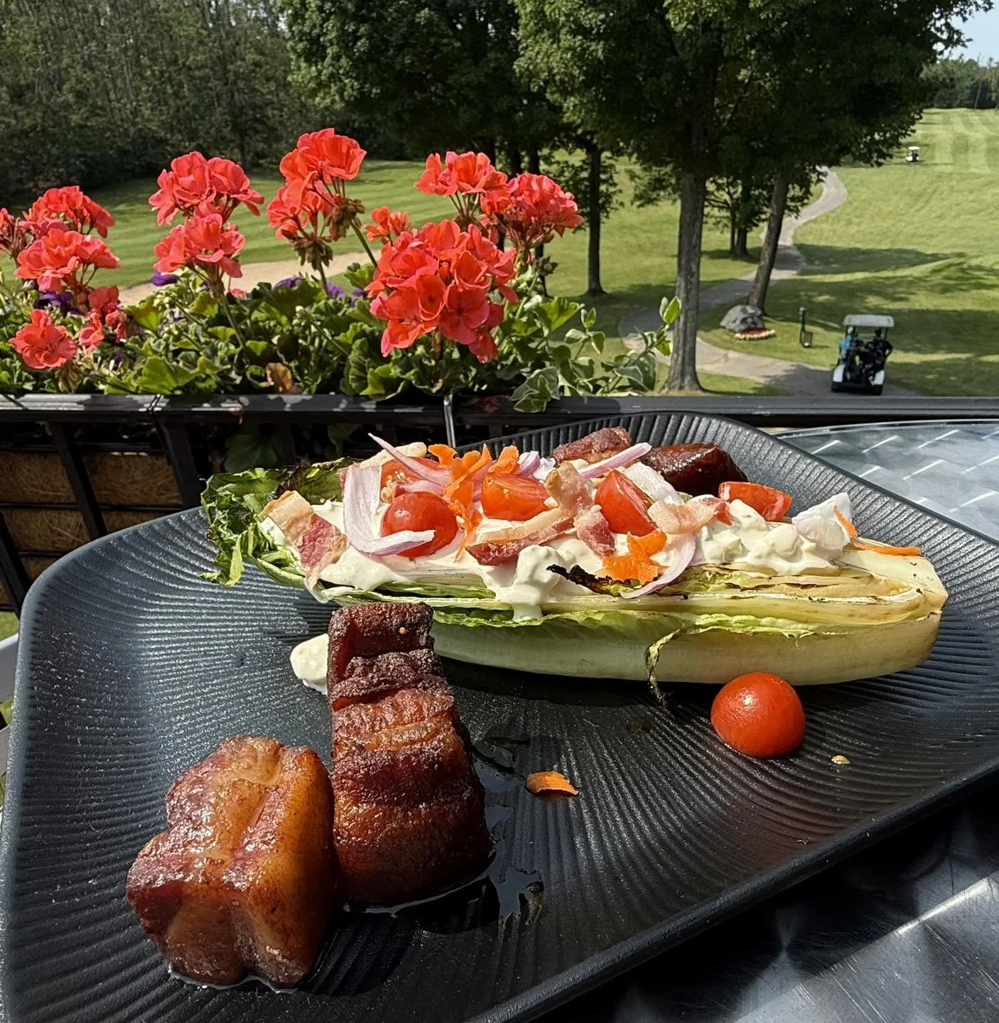 Grilled Romaine With Burnt Ends