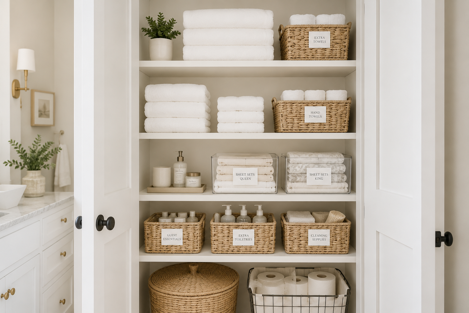 The Linen Closet System That Makes Everyday Life Simpler