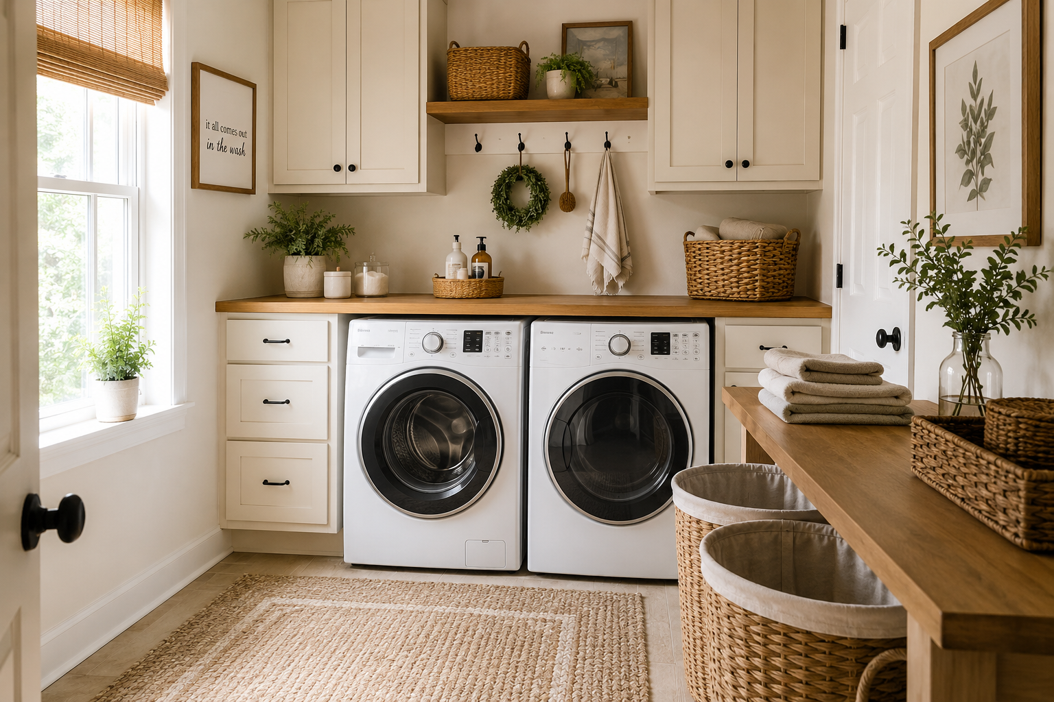 The Laundry Room System That Keeps Clothes Moving