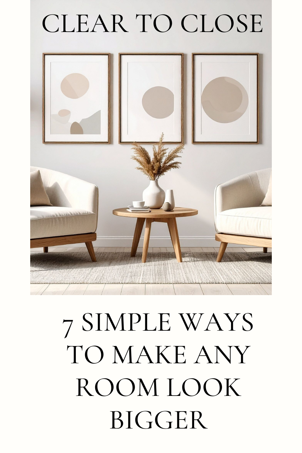 7 simple ways to make any room look bigger using home organization and staging tips before selling your home