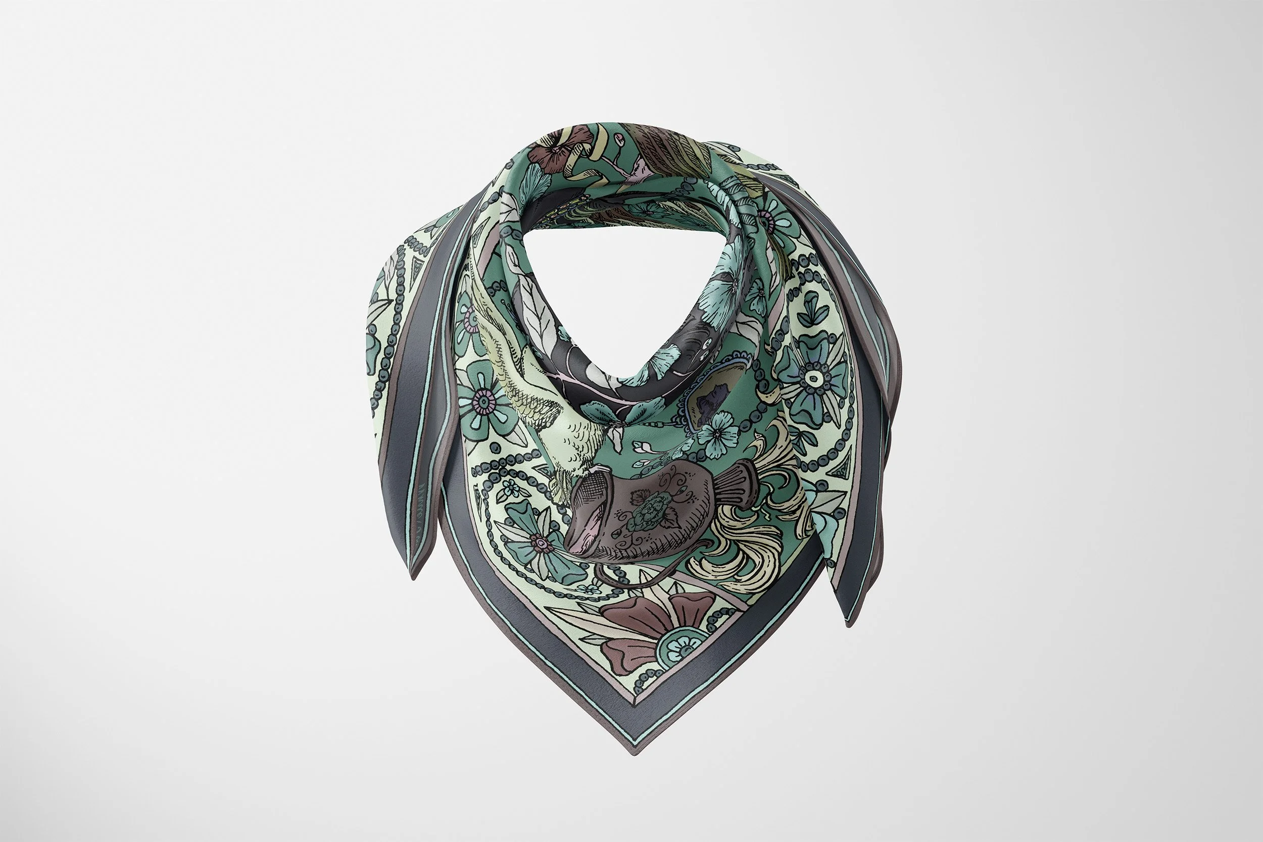 Cygnes du Monarque - Teal.jpg