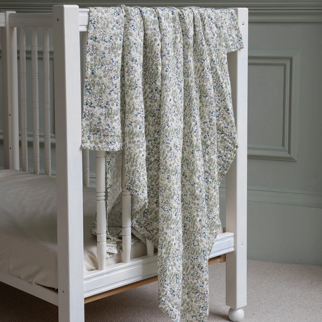 Extra Large Organic Baby Muslins, Single - Riverbank