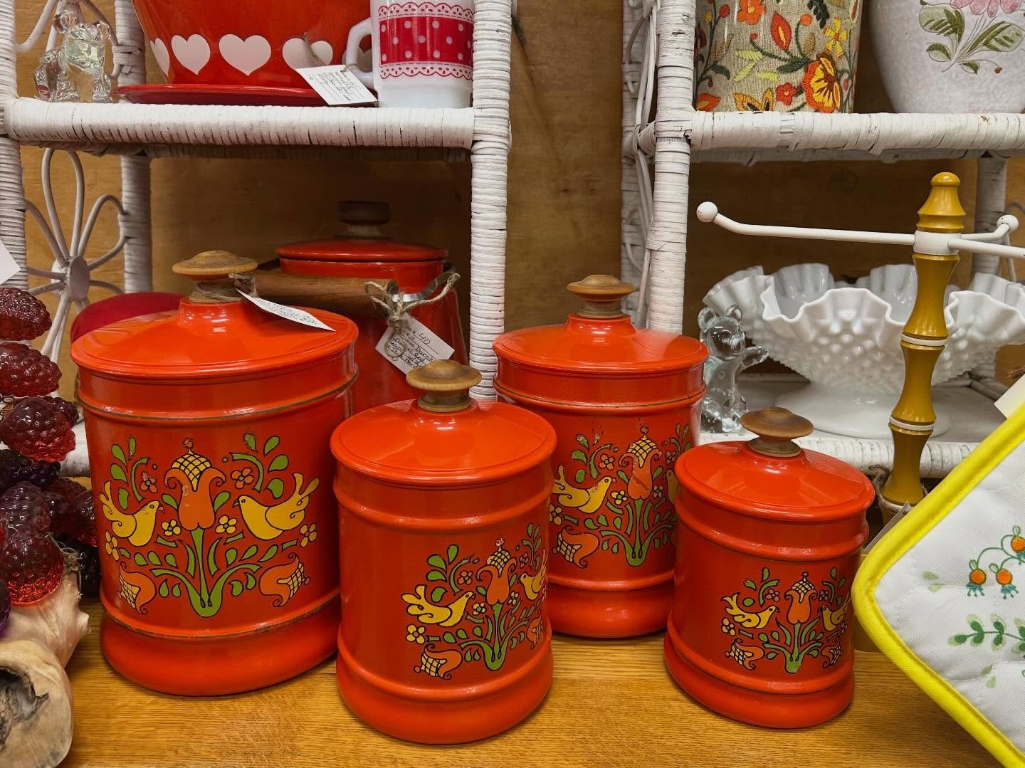 Could your kitchen use a little cheerfulness? 🧡💛❤️We&rsquo;re here for you from 10-5 today! 🌈🪩⚡️