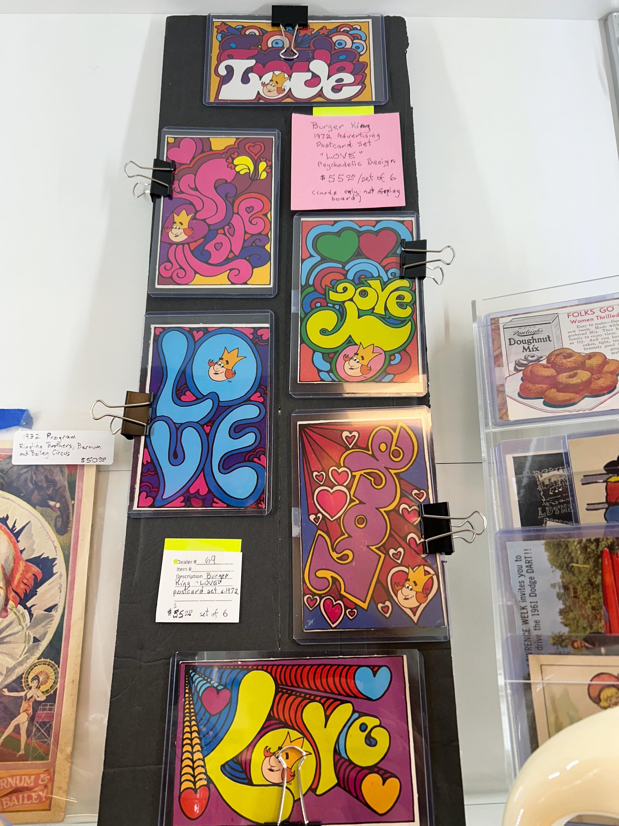Who knew Burger King made psychedelic post cards in 1972!? 🤯 We&rsquo;re here for you from 10-5 today! 🌈🪩⚡️