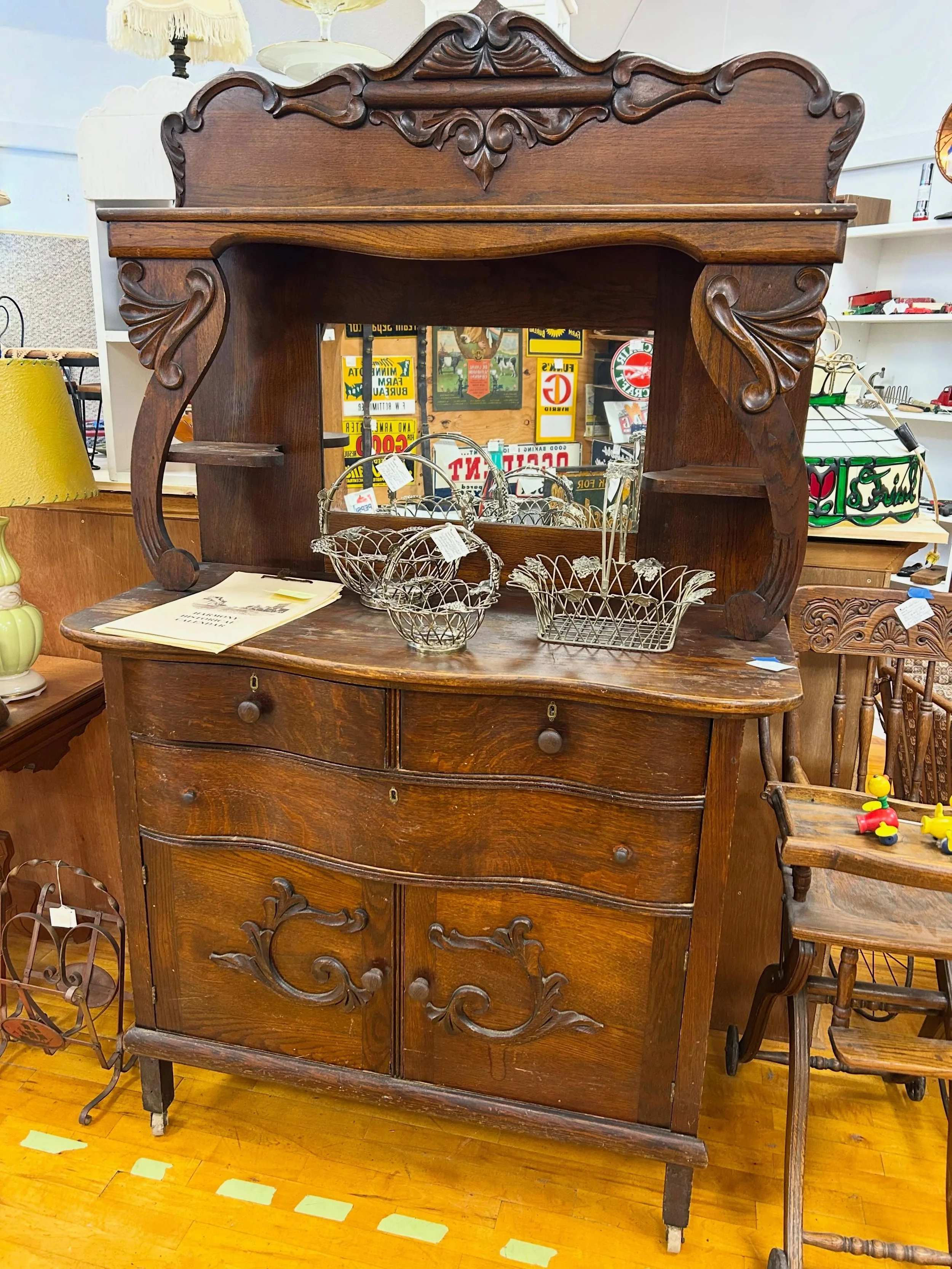 This piece certainly is the &lsquo;belle of the ball&rsquo;! Come see her today from 10-5! 🌈🪩⚡️