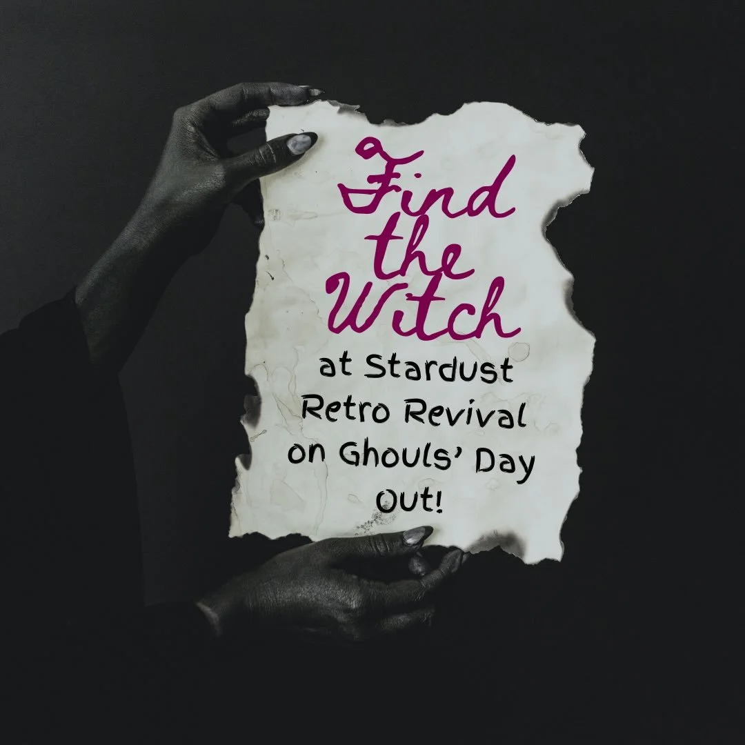 We&rsquo;re doing it again! This Ghouls&rsquo; Day Out, we&rsquo;re hiding a witch in the mall again! When you find it, enter your name to win a $50 gift certificate to Stardust Retro Revival! Happening this Saturday, October 17th from 10-5! 🌈🪩⚡️🧙