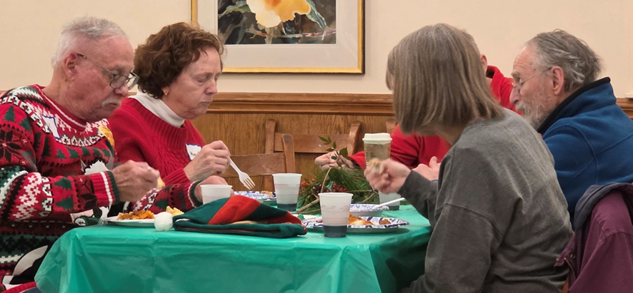 We all stuffed our faces!