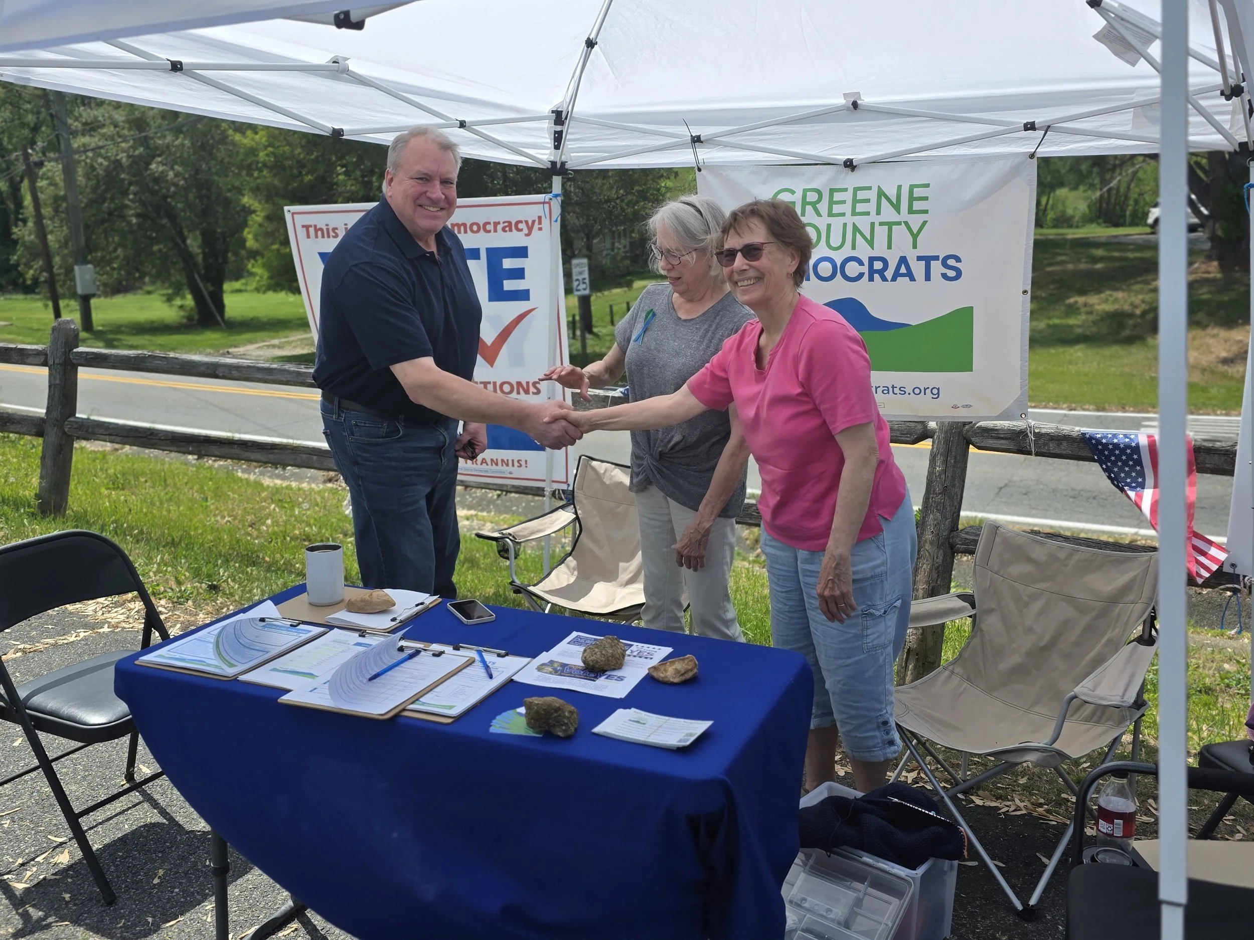 Meeting with a voter - Early Voting Saturday,  April 18, 2026