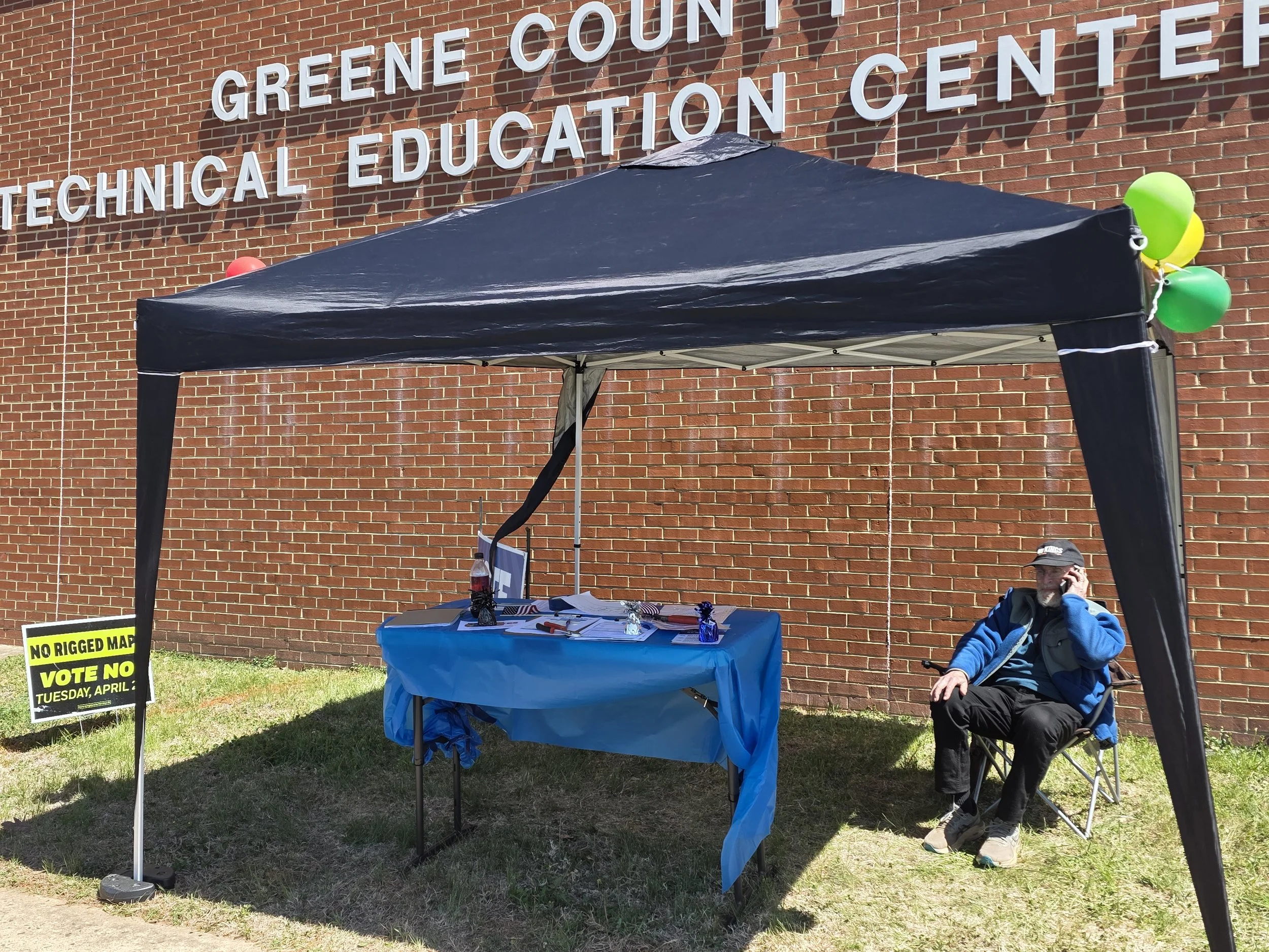 Election Day - Voting "YES" at Swift Run Precinct