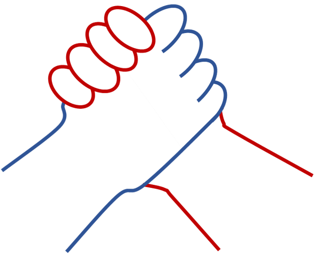 Our "Bro-shake" to promote unity.  It's time to come together for the country!