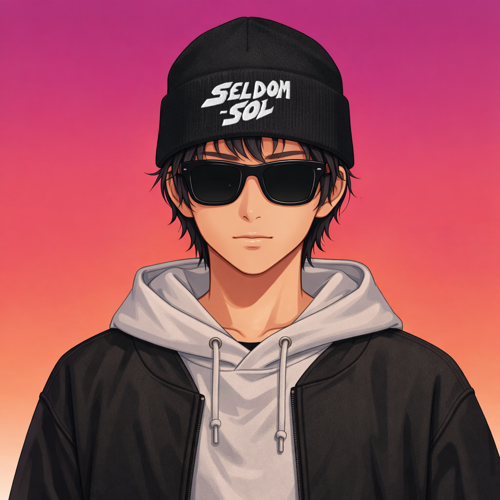 SELDOM SOL LOGO Cuffed Beanie