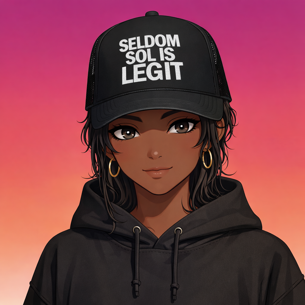 SELDOM SOL IS LEGIT Foam trucker hat
