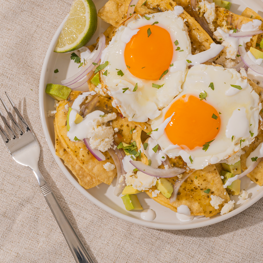 Easy Chilaquiles &amp; Fried Eggs