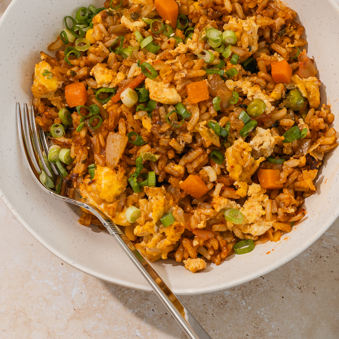 Easy Egg Fried Rice with Veggies