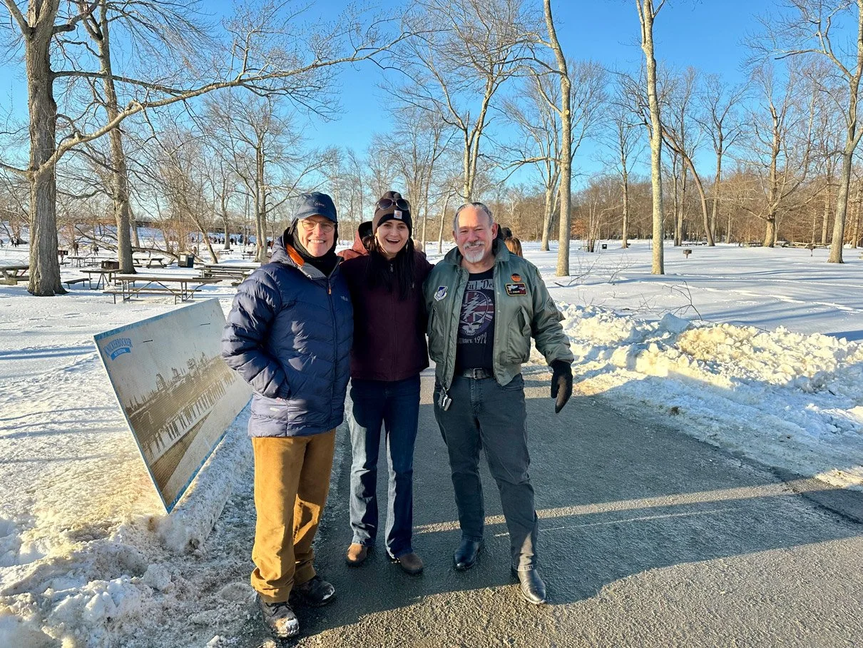 Joe and family at the Knickerbocker Ice Festival
