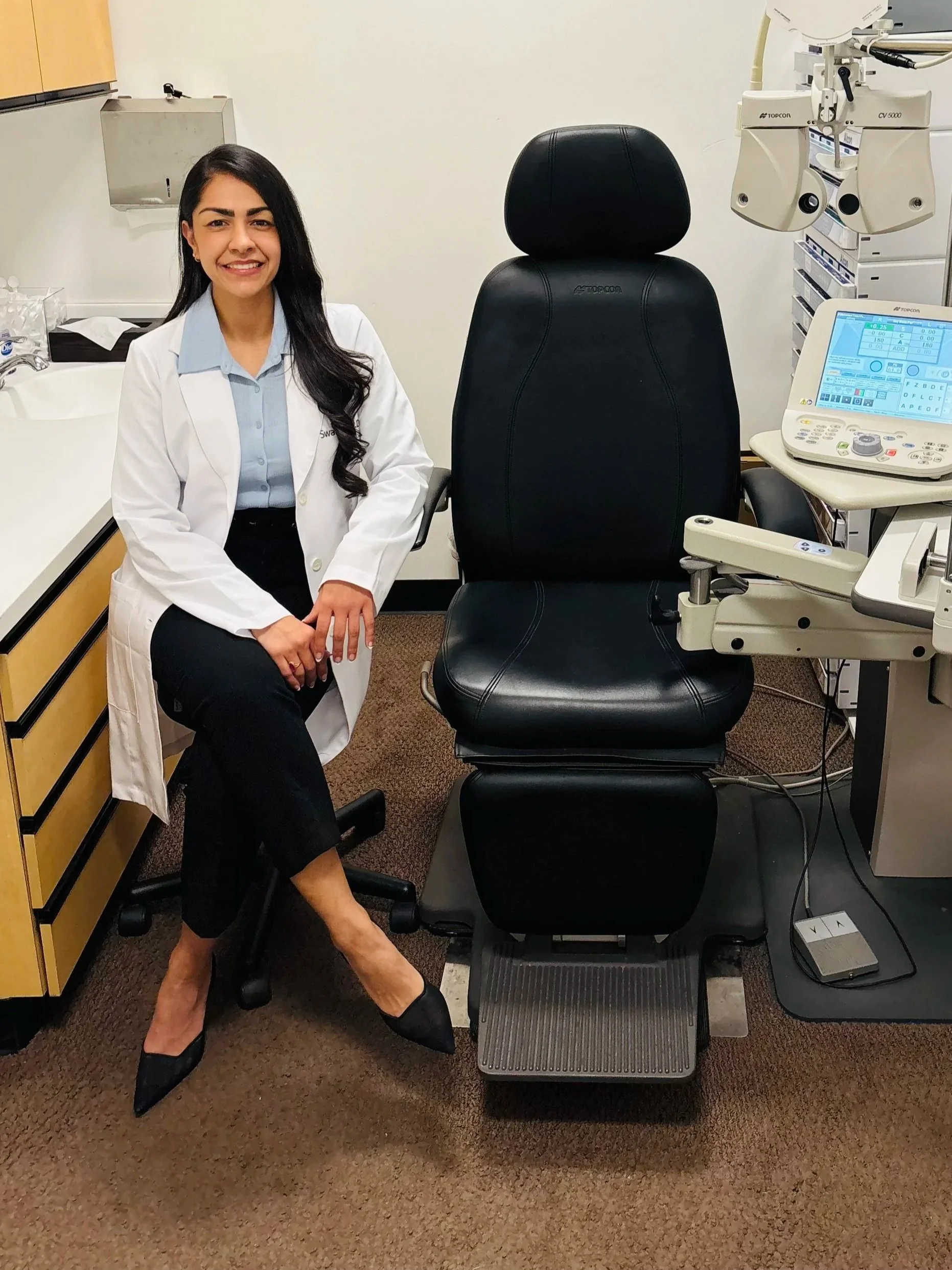 Dr. Kumar at Specialty Contact Lens Studio.
