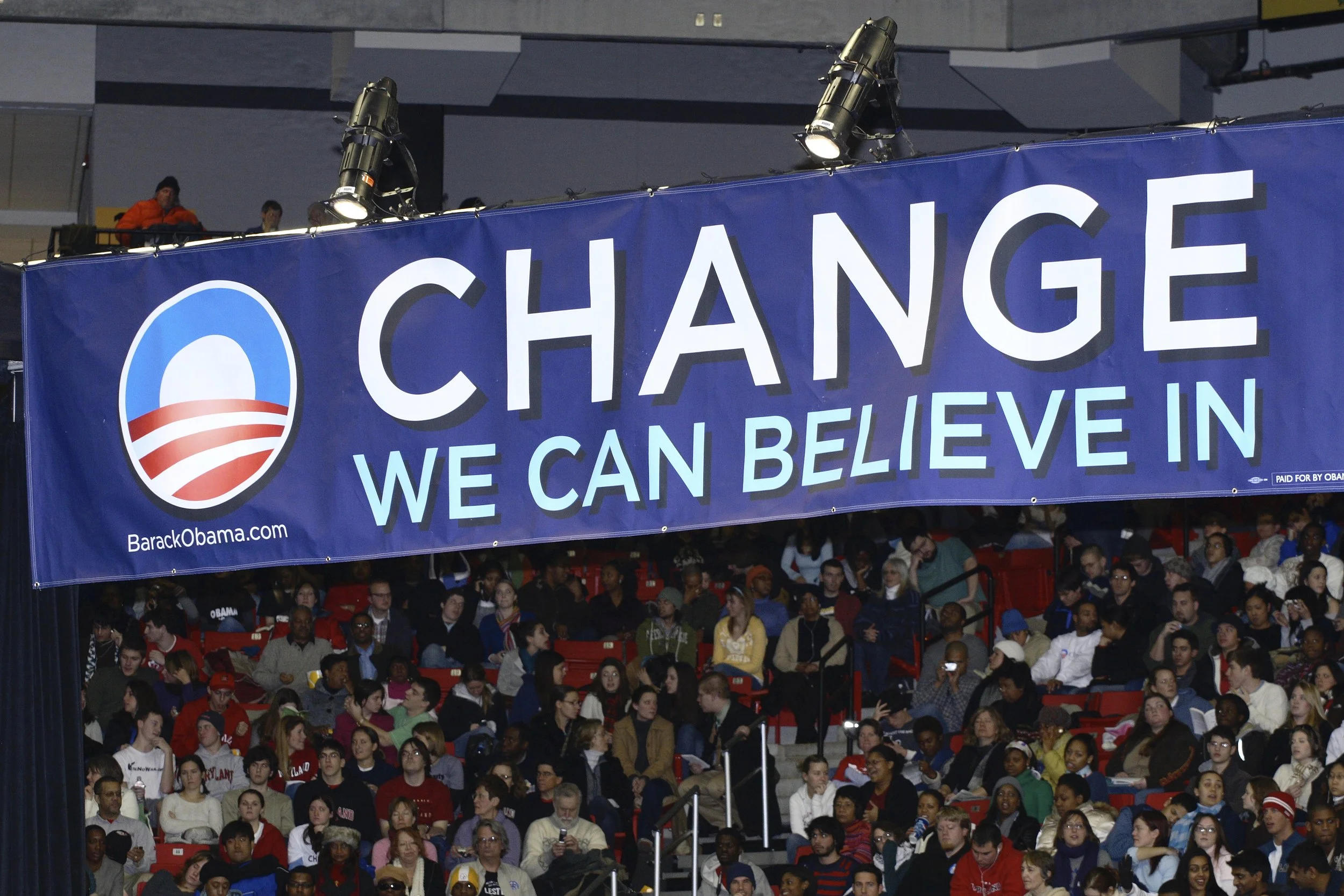 Presidential Campaign Rally at the University of Maryland Comcast Building 2008