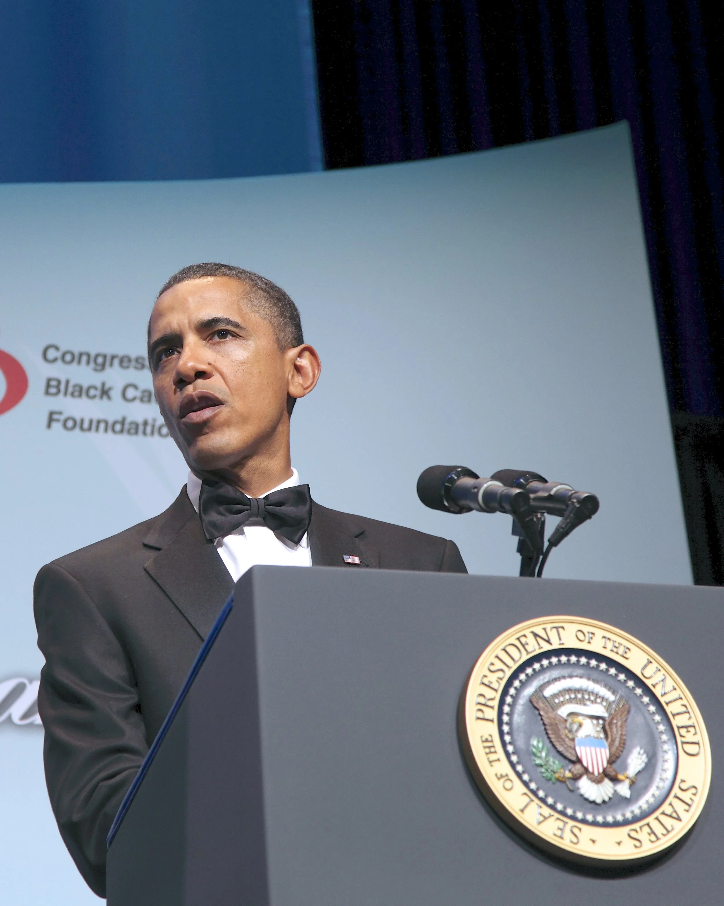 President Barack Obama speaking at the 2010 CBC Awards Dinner