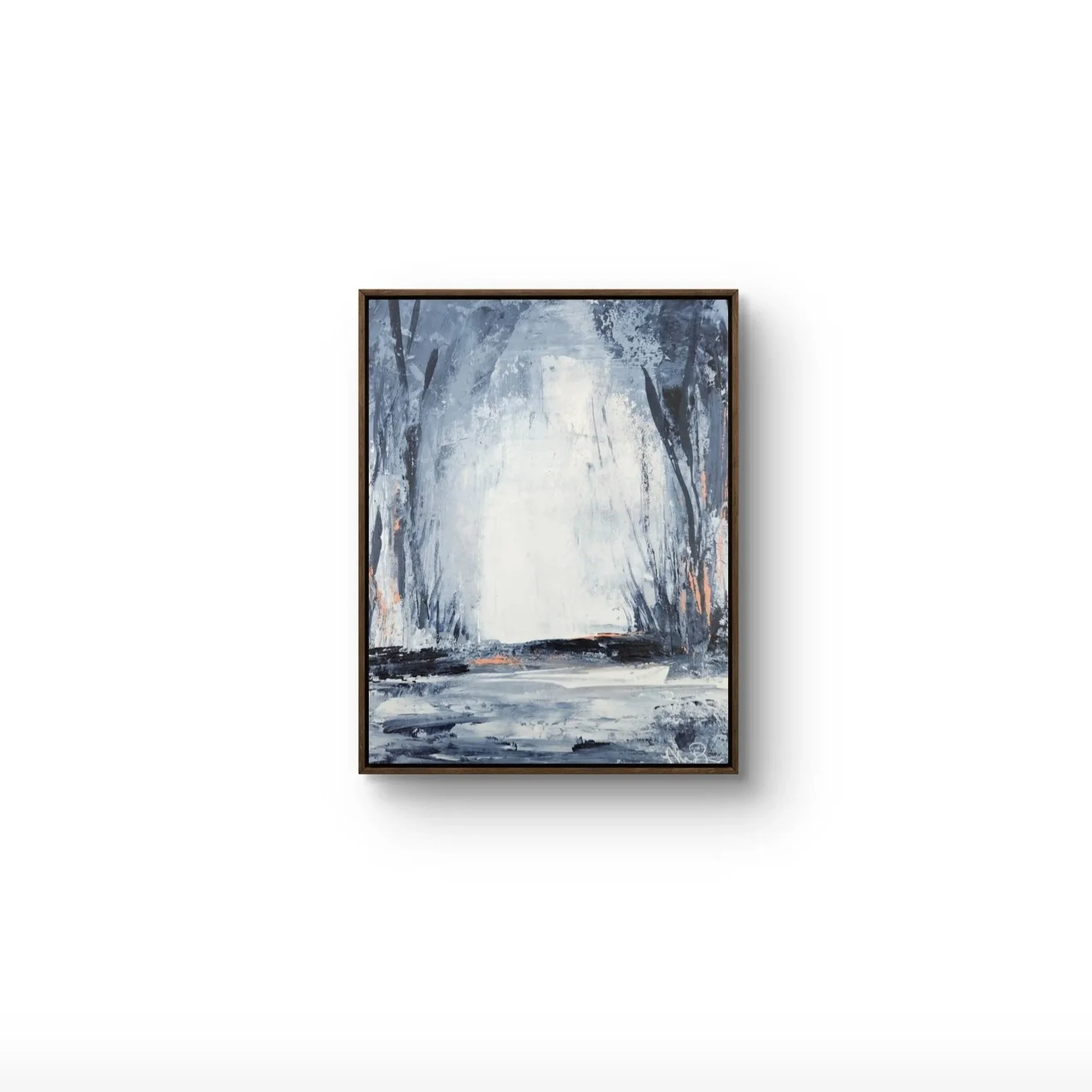 "A Winter Stroll" - Art Print