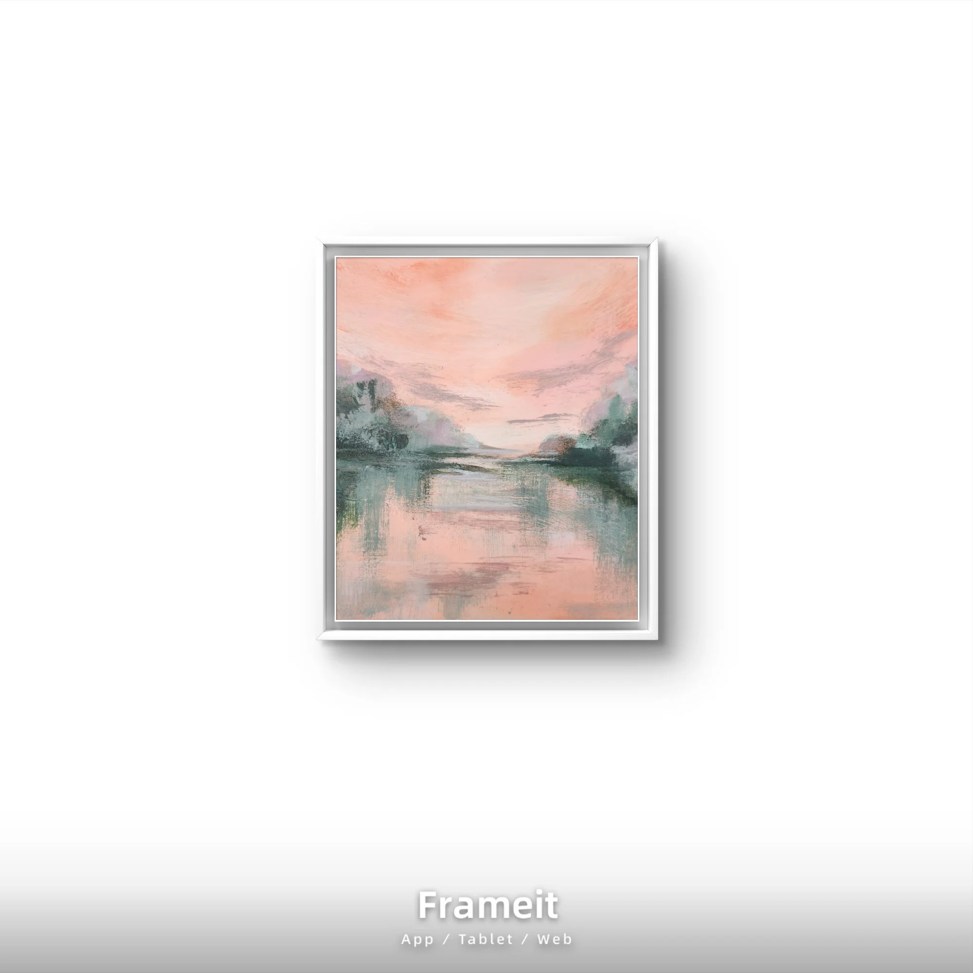 "Sunset Over the Lake" - Art Print