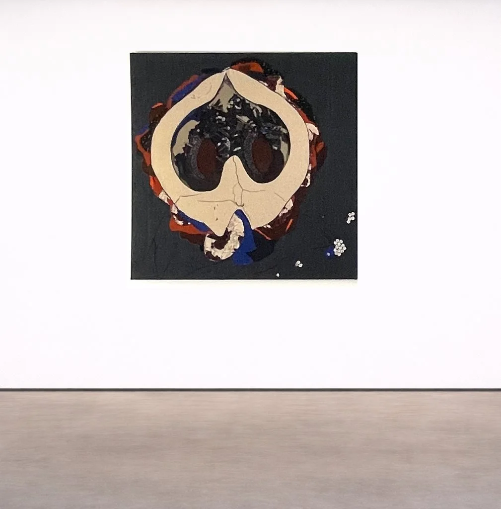  NEBULEUSE KWB, 2022&nbsp;  VARIOUS FABRICS &amp; EMBROIDERIES, 44 X 48 INCHES (112 X 122 CM)  PRIVATE COLLECTION, LYON, FRANCE 