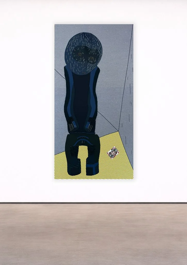  MY KING  2021 | VARIOUS FABRICS, EMBROIDERIES &amp; BEADS, 84 X 44 INCHES (214 X 112 CM)  EXHIBITED IN 2025-26, JMB FINE ARTS GALLERY, HUDSON, NY&nbsp;| 2022, FRENCH CONSULAT, NEW YORK 