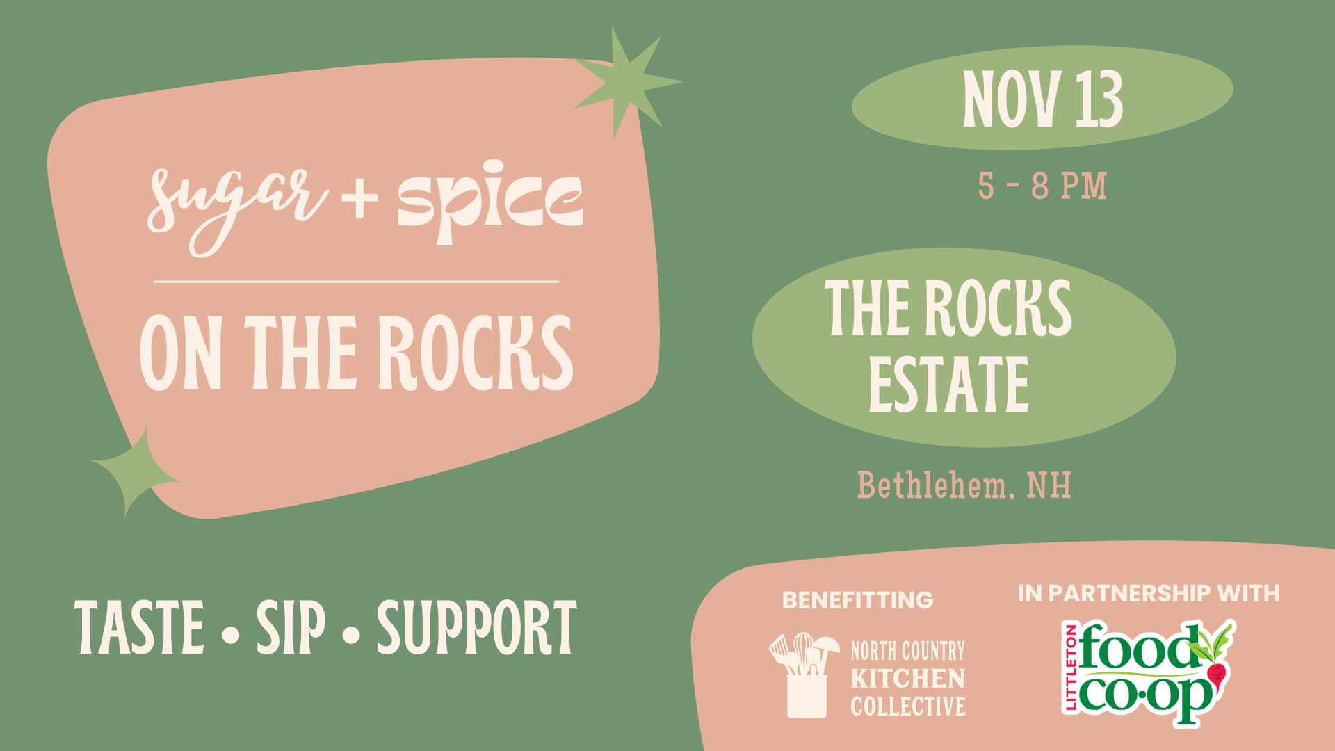 Sugar + Spice on The Rocks: A Fundraising Gala