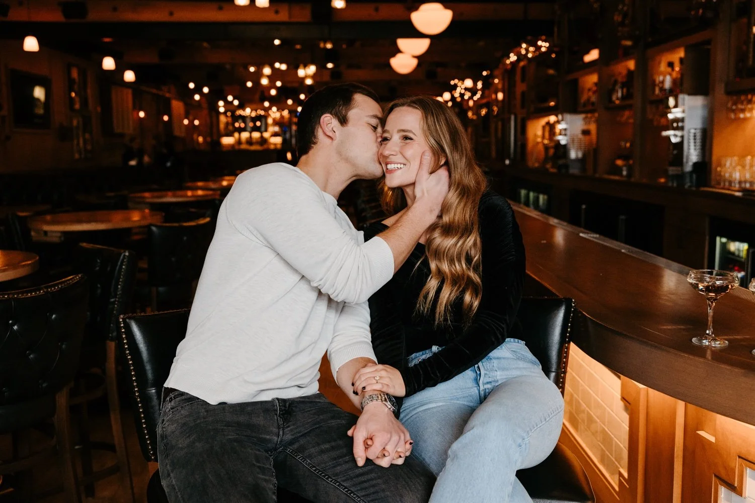 LILY + JARED'S DOWNTOWN CHICAGO WINTER ENGAGEMENT