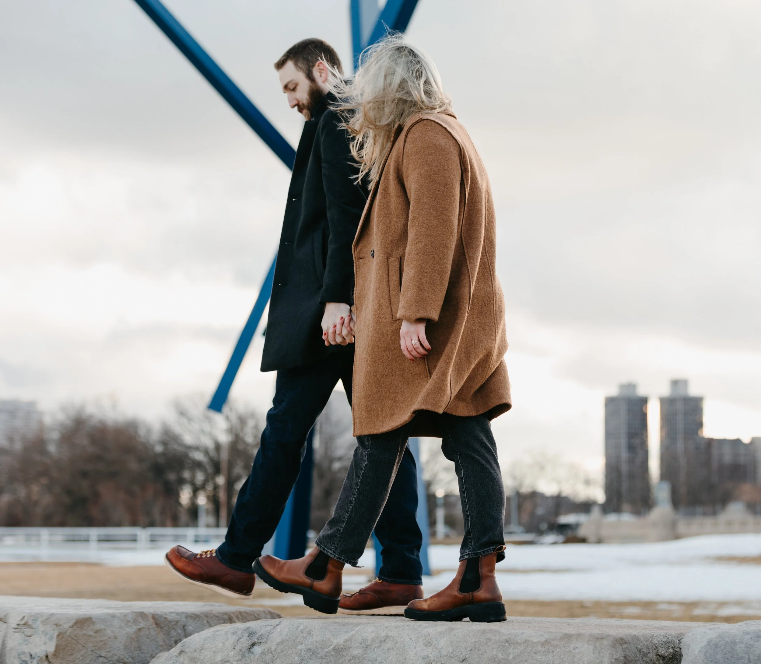 TRENT + MALLORY'S DOWNTOWN CHICAGO ENGAGEMENT