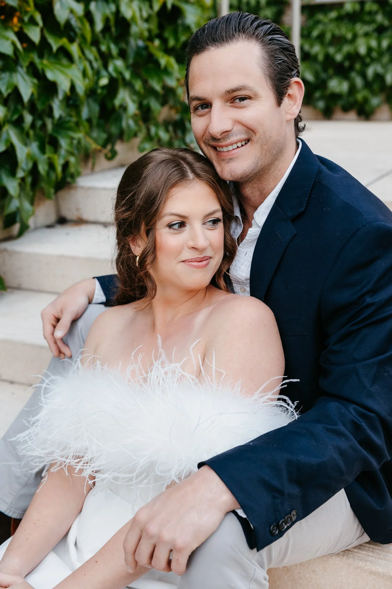 downtown chicago riverwalk engagement photos