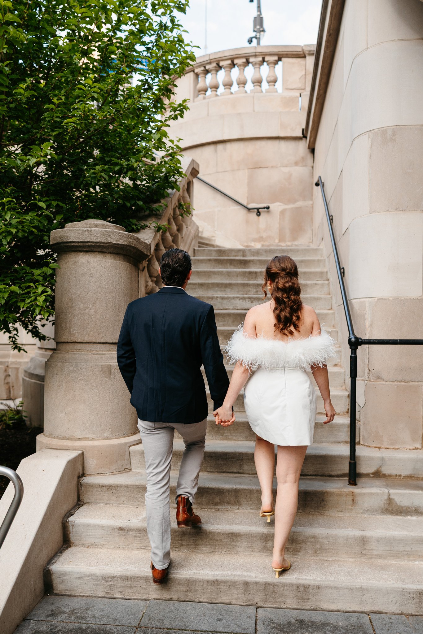 downtown chicago riverwalk engagement photos
