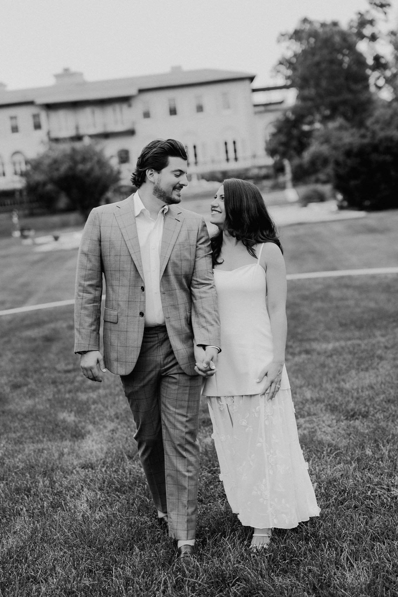 film inspired garden engagement session