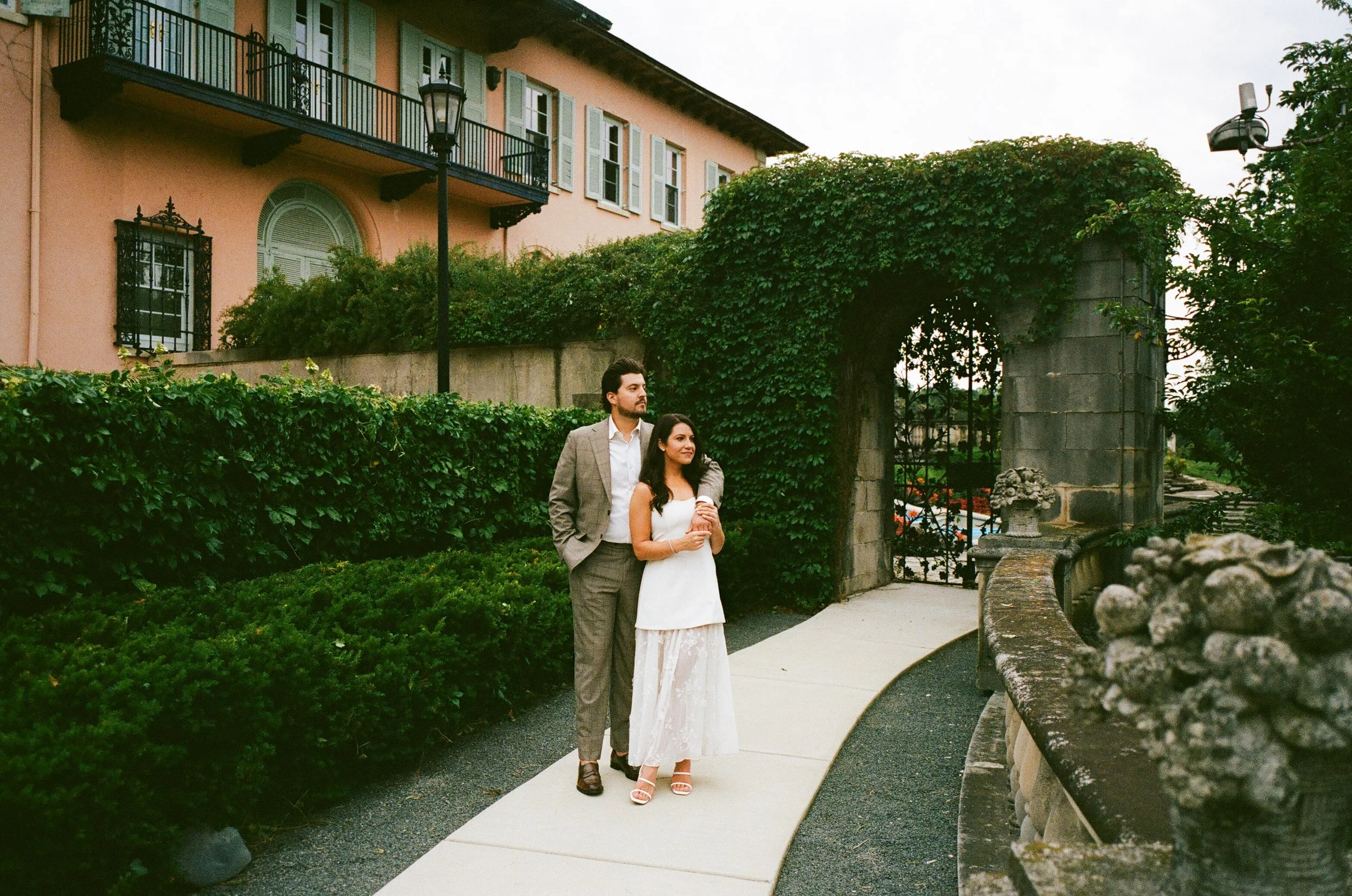 italian inspired engagement session on film