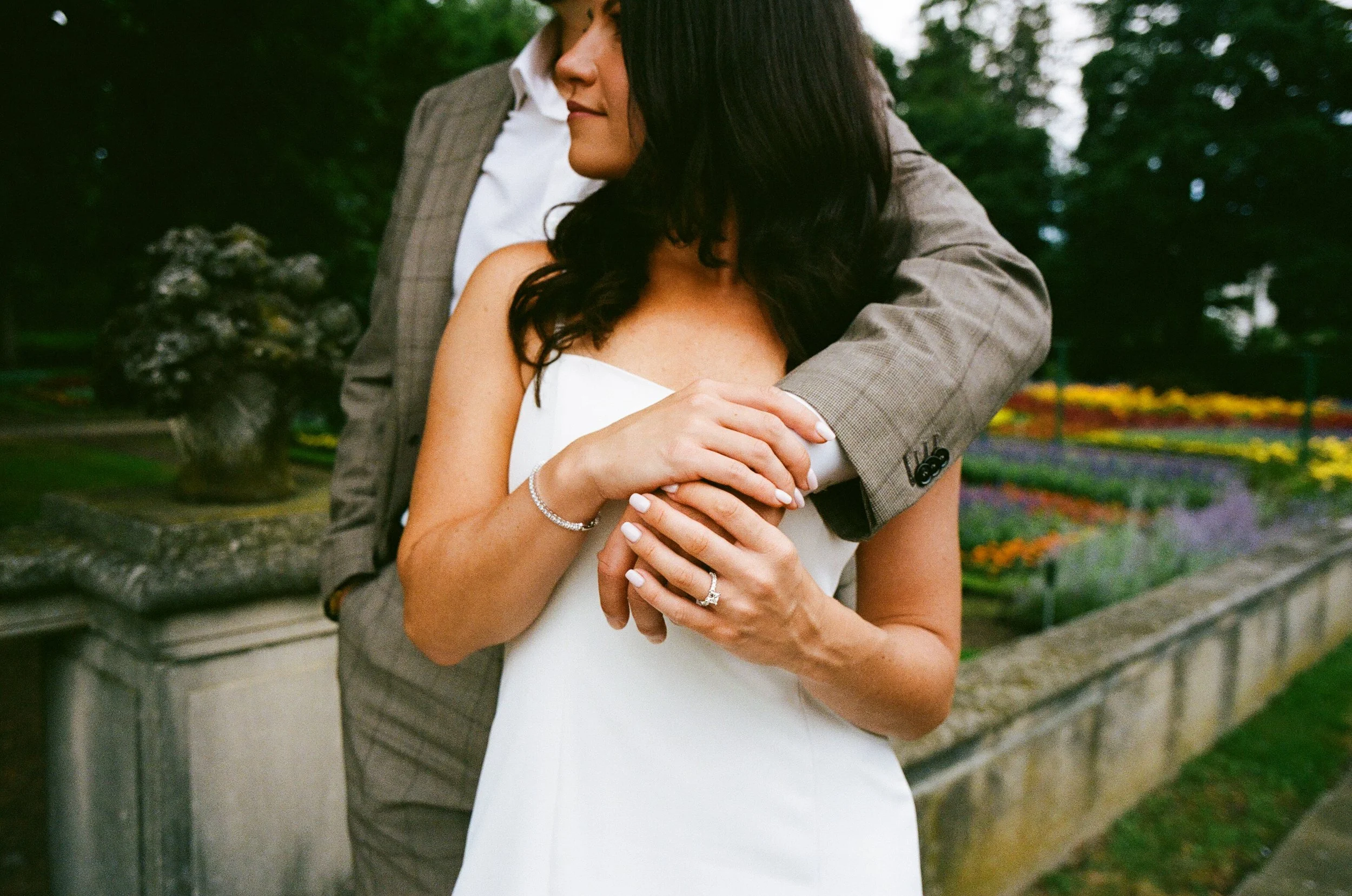 pride and prejudice inspired engagement session on film