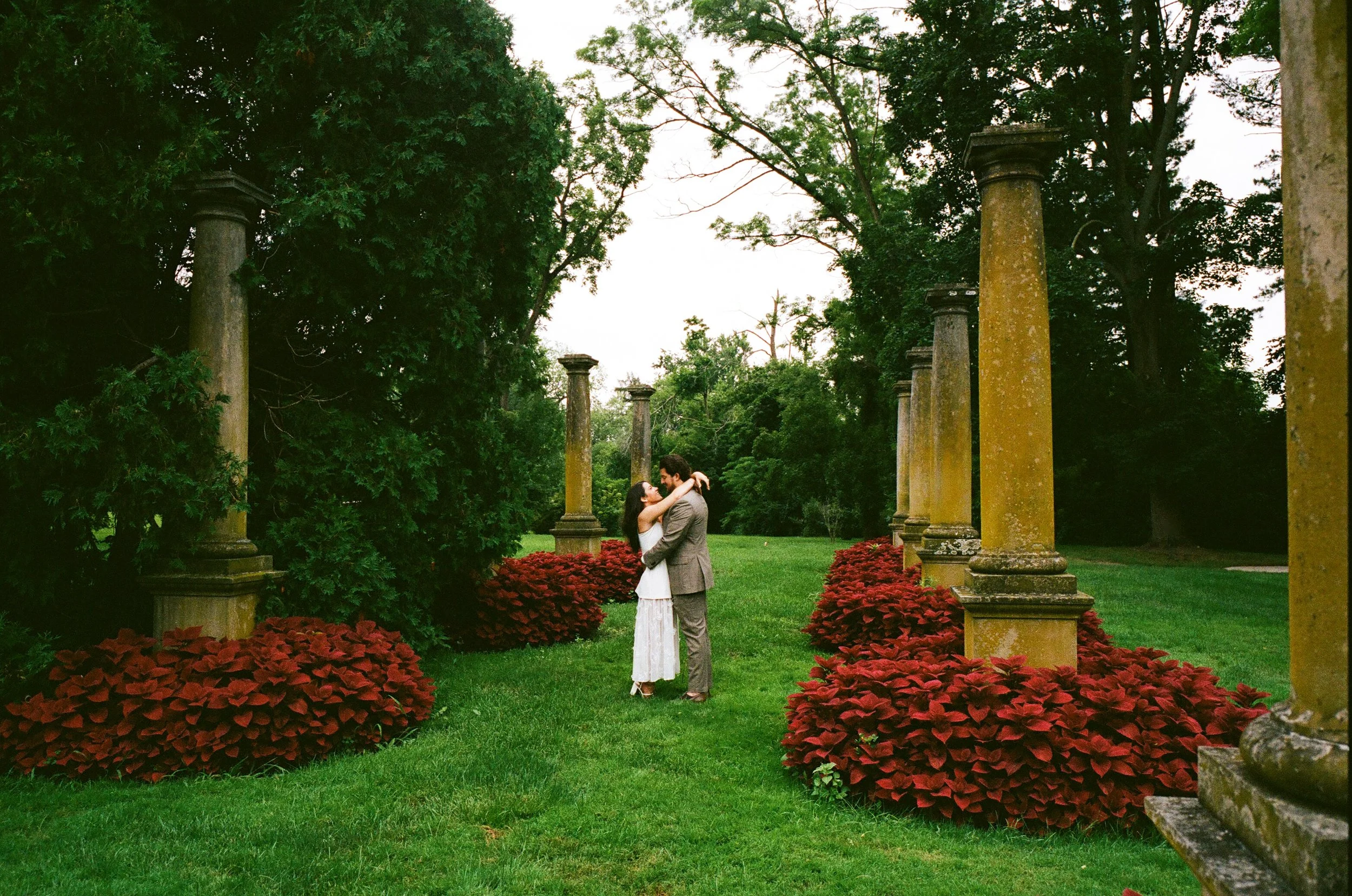 35mm film engagement photo