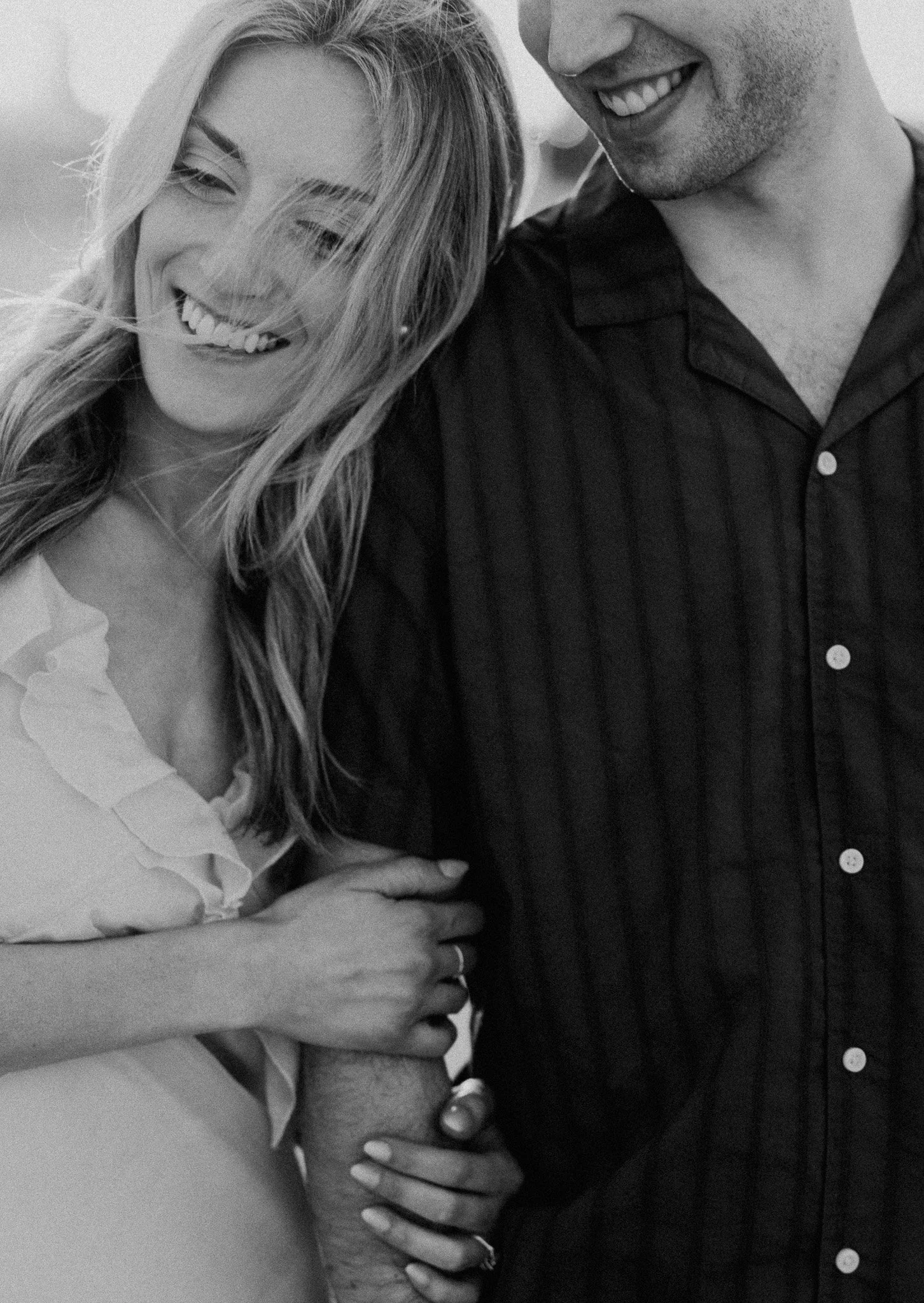 chicago lakefront summer engagement photos at north avenue beach