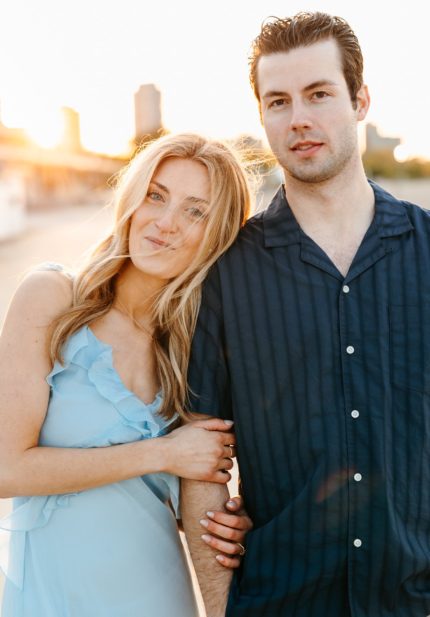 chicago lakefront summer engagement photos at north avenue beach