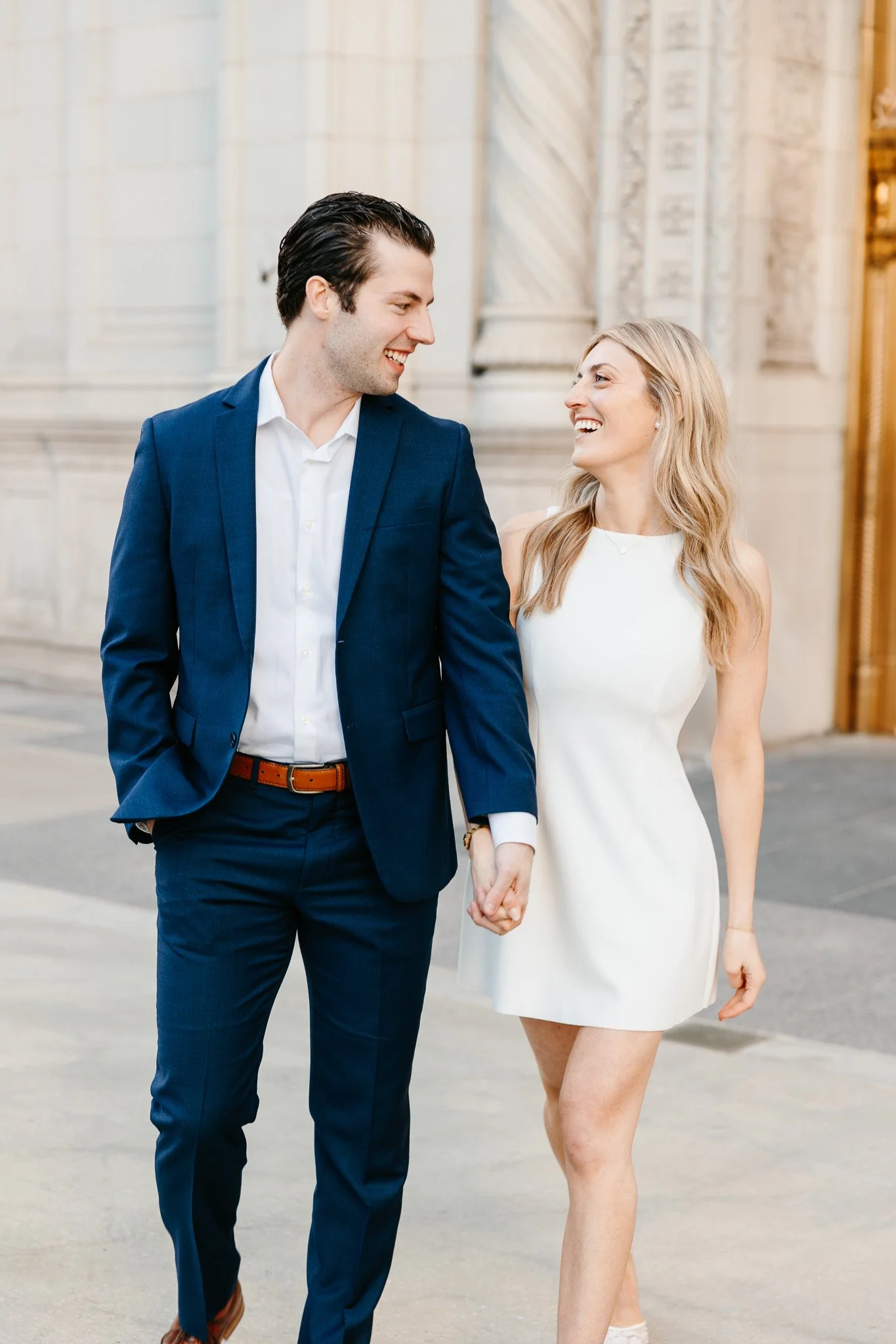 wrigley building chicago engagement photos