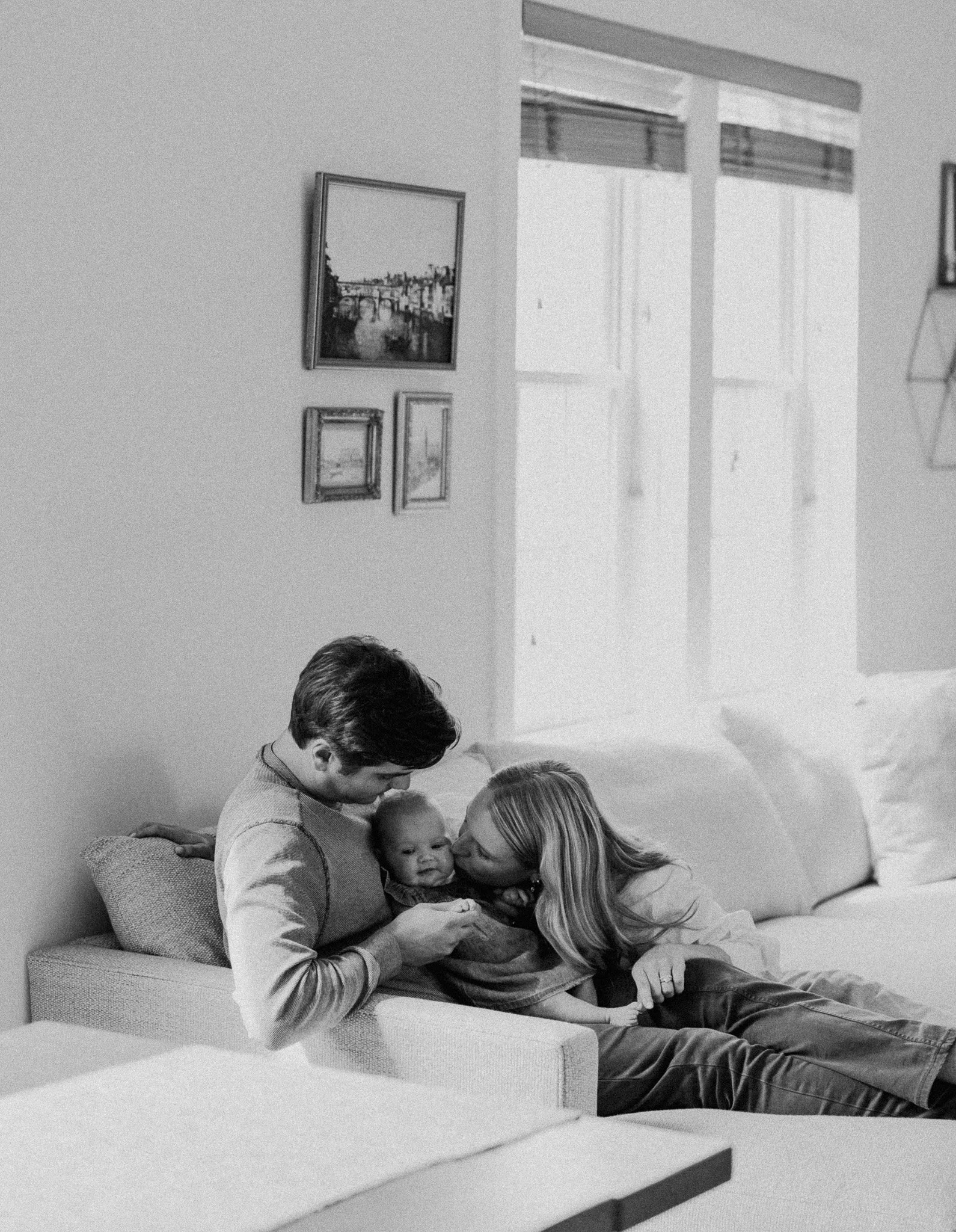 candid film style chicago family photos