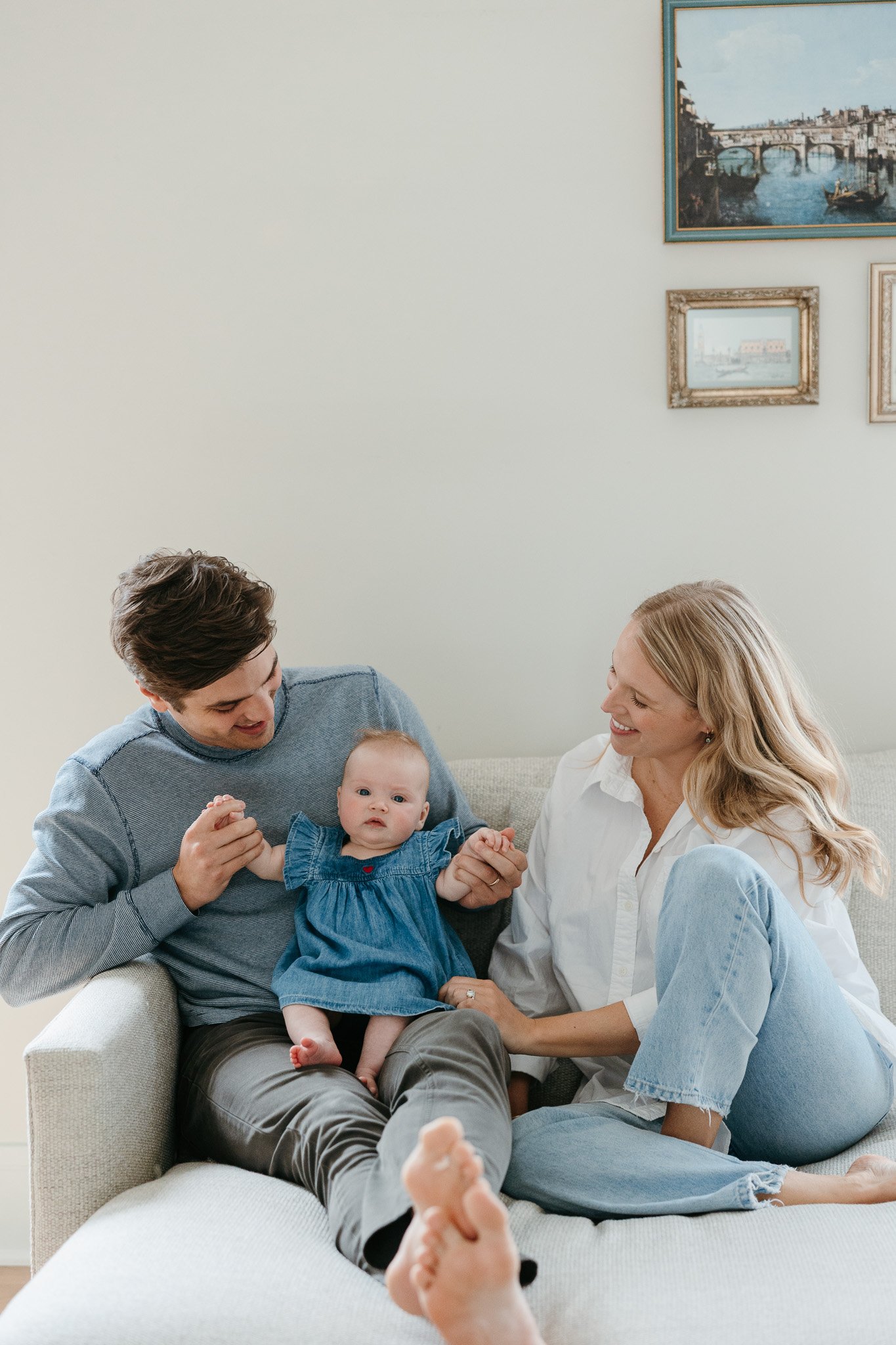 candid film style chicago family photos