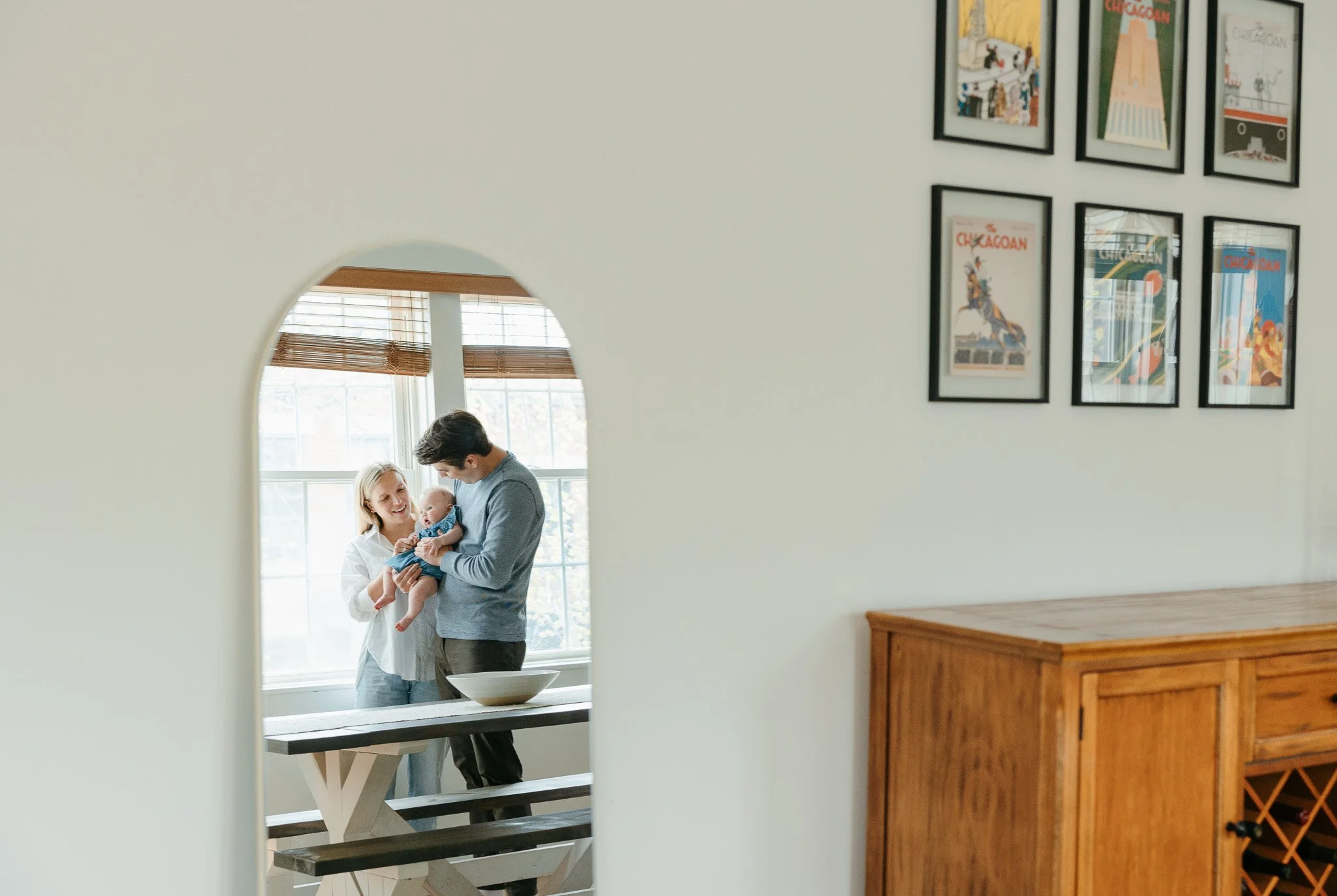 candid film style chicago family photos