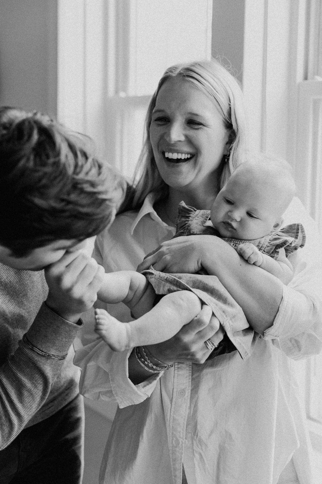 candid film style chicago family photos