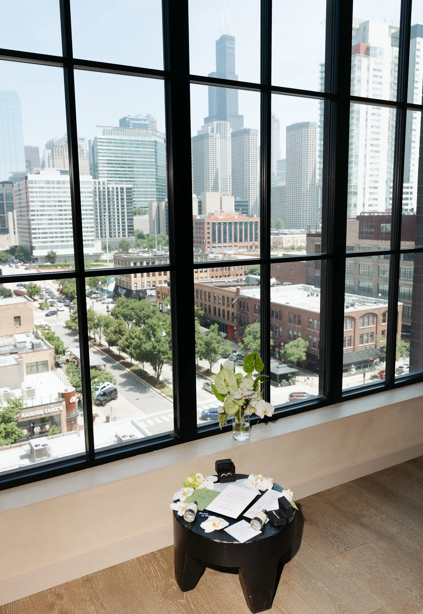 custom wedding stationery Nobu Hotel Chicago